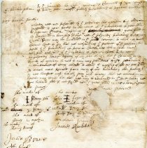 The1692 petition of Sagamore Creek to the Lieutenant Governor & council not to be joined with the Great Island in township.